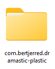 Screenshot of the core Windows AppData directory for com.bertjerred.dramastic-plastic.